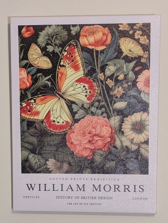 William Morris Other - William Morris Floral Art Print Stretched Canvas 12x16